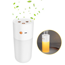 Double Spray Air Cool Mist Humidifier Portable Rechargeable Mini Ultrasonic Humidifier with Lights